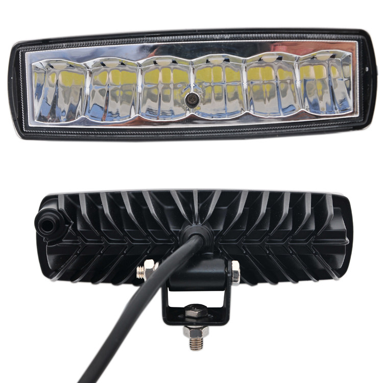 Car led Spotlight Truck 12v24v Strong Light 18W YelloW Light Headlight Off-road Vehicle Long-range Paving Light Mid-grid Fog Light