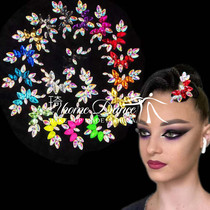 Professional flash drilling Latin dance headwear imitation Odrill Morden Dance Hair Accessories Black Pool Competition CBDF National Label Dancing Styling head flower