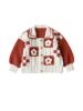 New mommy's handmade spring language color-blocked cardigan hand-knitted homemade diy material package wool ball to pass the time