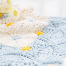 New mommy hand-made Pearl flower blanket hand-woven parquet cotton wool crochet material bag