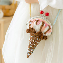 New mommy hand for ice cream small mouth gold Artisanal Diy Bag Woven Crochet Hook Needle Tutorial Capillary material Package