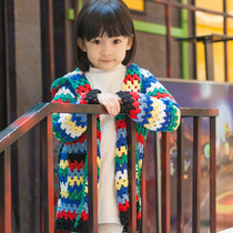 New Mommy Hands For Goddess Sweater Sweater Jacket Handwoven Diy Colored Coarse Wool Wire Group Homemade Material Pack Tutorial