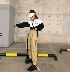 Phiên bản tiếng Hàn của ulzzang phong cách Harajuku bf lỏng linh hoạt túi công cụ dầm chân chụp đường phố giải trí quần harem nữ sinh viên thời trang nữ đẹp Quần Harem