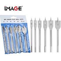 Woodworking flat drill reamer set 10-25mm flat drill three-point woodworking drill bit set wood board reamer cross-border