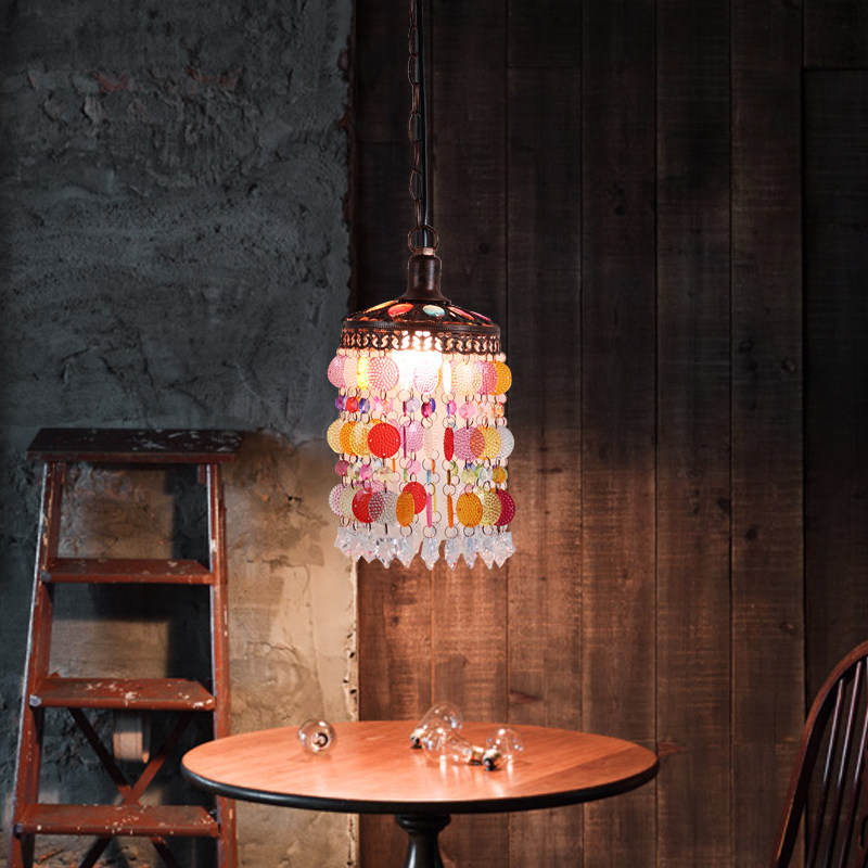 American Retro Countryside Small Chandelia Bar Bar Bar Bar Bar Bar Bar Locker Room for Balcony Dining Room Cafeterias