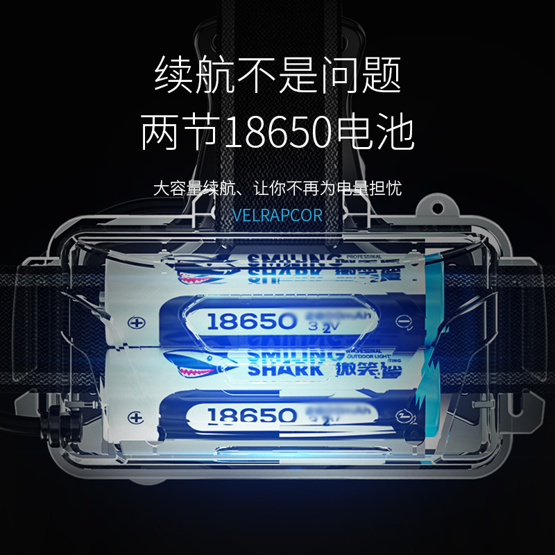 智能挥手唤醒：微笑鲨户外远射头灯的夜间守护者