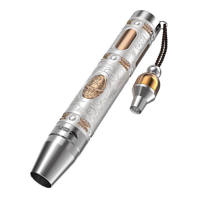 Smiling Shark In古巴领领tion-Specific Egg Inspection Flashlight Led Strong Penetration Cold Light Egg Inspection Multi-Functional Ultraviolet Light Money Detection Flashlight