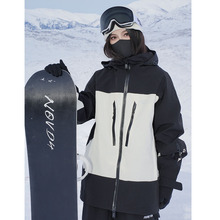 John Snow snowboarding suit for men and women, double board waterproof, pressure glue, windproof and warm American jacket, winter top