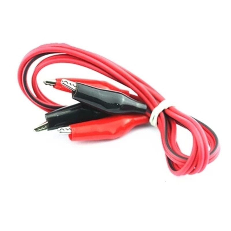 Double head crocodile clip wire test line with wire crocodile clip 2 wire 4 clips with clip total length 1 m crocodile clip wire-Taobao