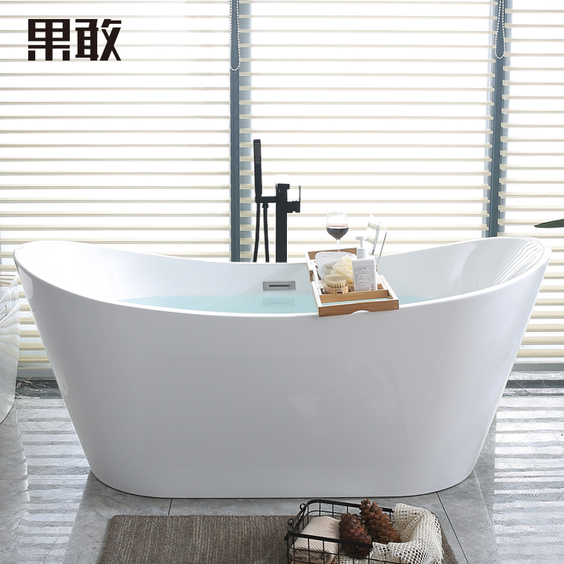 Freestern-style Bathtub Home Adult Lovers Small-type thin side Custom adult tub Euro style 1 5-1 8 m 076