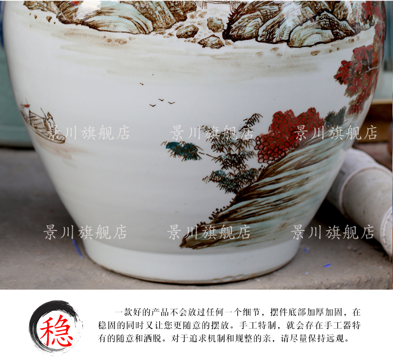 Hand - made jiangshan jiao jingdezhen ceramics flower arrangement more large vases, modern home sitting room place mesa adornment