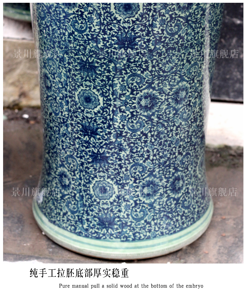 Jingdezhen ceramics bound lotus flower name plum bottle of large vase home sitting room hotel office study furnishing articles