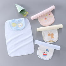 Children cushion back towels pure cotton suck sweat spring cotton fabric baby sweat towels 0-6-year-old cartoon kindergarten sweat scarves 2 clothes