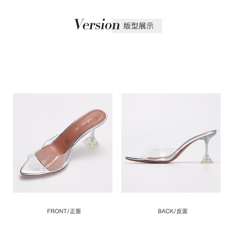 Модные туфли на высоком каблуке, универсальные тапочки, босоножки, из натуральной кожи                   