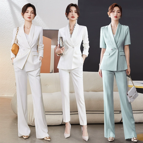 Штаны, летний белый классический костюм, комплект, комбинезон, пиджак классического кроя, изысканный стиль
