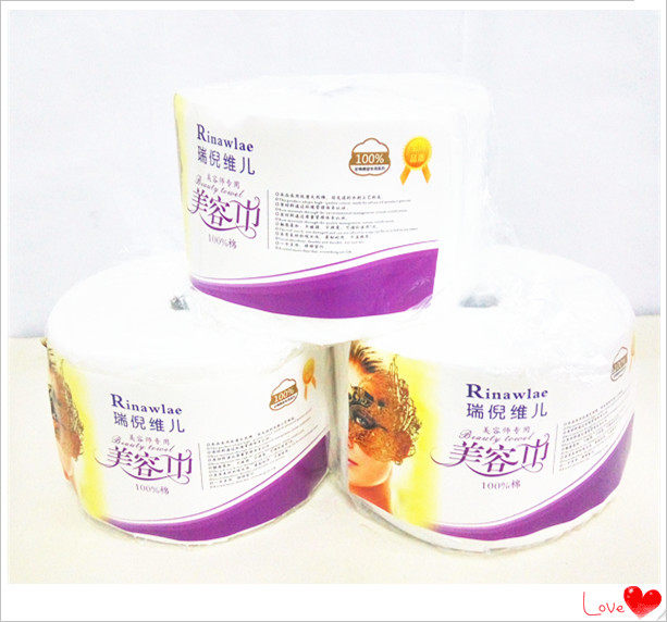 Kang Tingrui Niweier beauty towel roll towel disposable face towel cosmetic cotton cleanser bucket 30m face wash