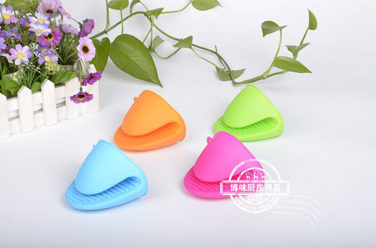 Kitchen Silicone Gel-proof Gloves Fetch Pan Clip Microwave Oven Insulation Gloves Silicone bowl Dish Anti-Burn Insulation Oven Hand Clip