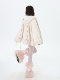 Crazygirl【Tie-Up Bunny】Original Sweet Girl Rabbit Ear Loose Lamb Wool Hooded Warm Thick Winter Coat