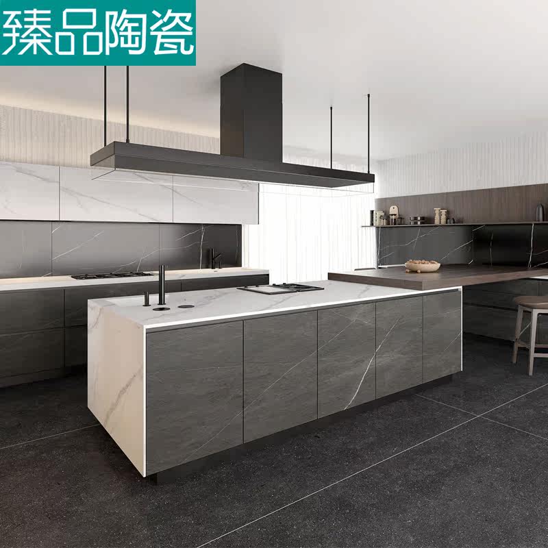 Foshan 1600x3200x15 rock board Nordic wind minimalist TV cabinet Tea Bath Cabinet Big Board Furniture Custom