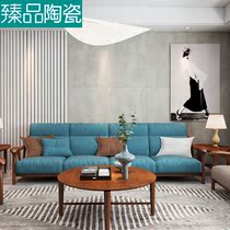 ● Silent Wind Vegetarian color microcement tiles 750 * 1500 Villa Living Room Dining Room Toilet Floor Brick Wall Brick