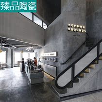 Tonbody micro-cement tile minimalist matte matte antique brick 900x1800 floor tile toilet living room with silence and anti-slip