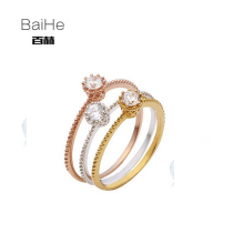 18K personality Han - tai Diamond Ring proposed marriage diamond ring custom