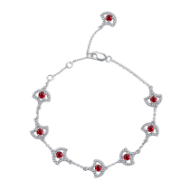 100 Hero 18k Platinum full drill light extravagant and noble sense skirt bracelet diamond real drill straight interplay seconds kill no beat