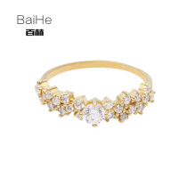 18K gold noble diamond ring to marry the wedding diamond ring