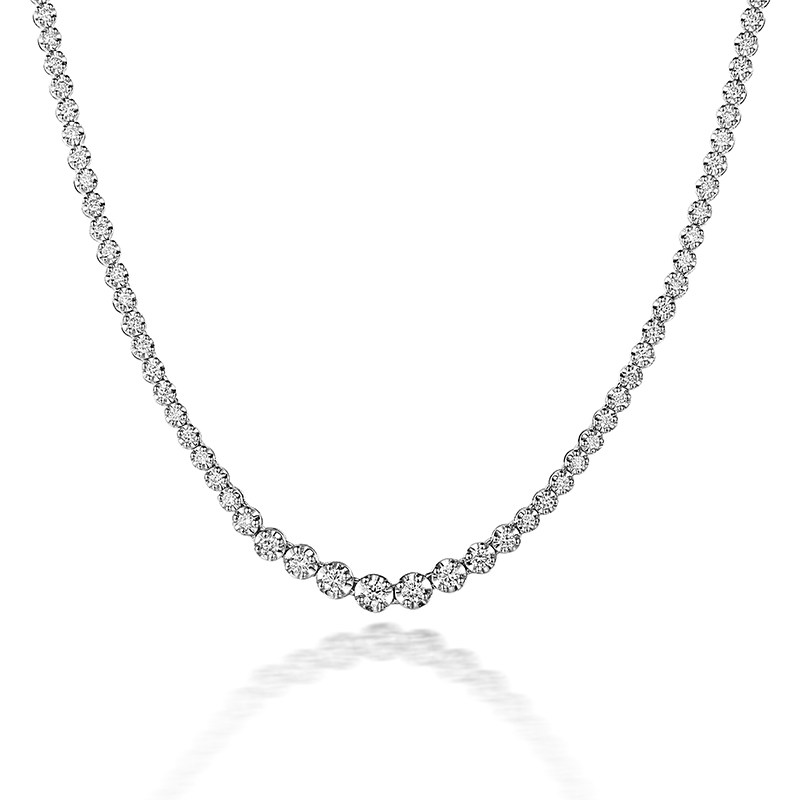 18k Platinum Diamond Necklace Luxurious 5 Carat Full Drill Necklace W can hang emerald full drill neck necklace custom made