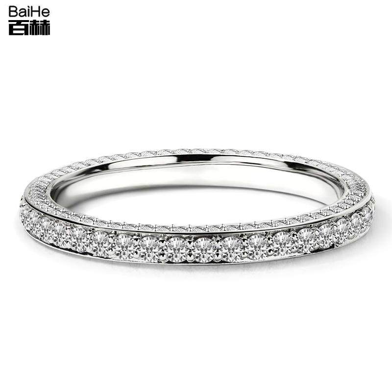 18K gold courting wedding diamond ring dress ring full circle diamond ring drill ring female customizable platinum