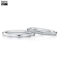 18K gold row inlaid couples diamond ring marriage diamond ring couples diamond ring diamond ring women custom Platinum