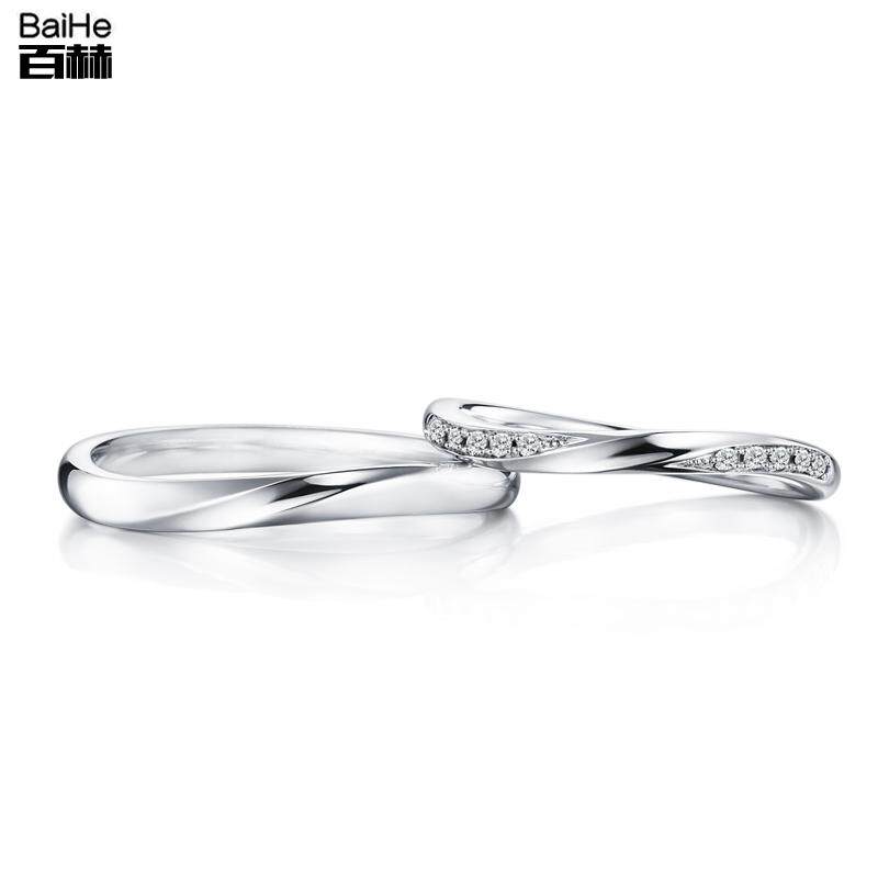 18K gold twist arm male and female personality dress up for wedding wedding diamond ring couples to ring diamond ring female custom platinum