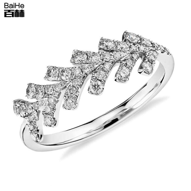 100 Ch Jewelery 18K Gold Courting Wedding Diamond Ring Platoon Ring Dress Ring Female Rice Flower Diamond Ring