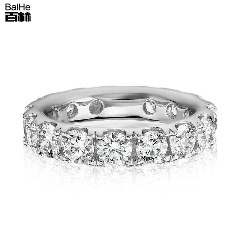 18K gold diamond platoon ring full drilling full drill ring full circle row drilling courting wedding wedding ring female platinum custom
