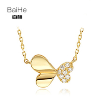 Bach jewelry 18k diamond - shaped diamond pendant - chain - set diamond - inlaid diamond necklace woman
