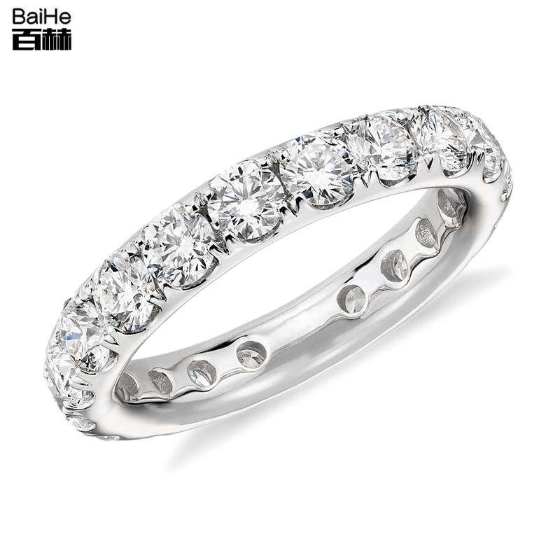 18K gold engagement proposal marriage full diamond full diamond row ring diamond row diamond ring female full circle diamond ring