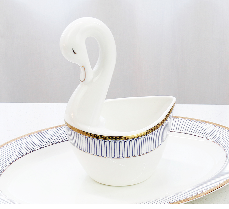 Creative household swan ipads porcelain run child receive basket basket cage table table furnishing articles ipads porcelain ceramic arts and crafts