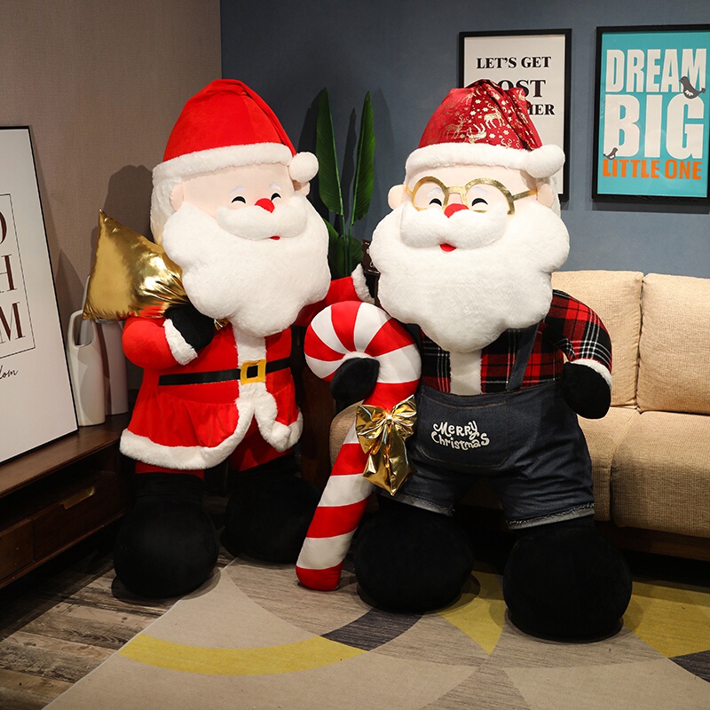 Extra Large Santa Claus Plush Toy for Girls as Christmas Gifts, Decorations, Children's Dolls, Rag Dolls
