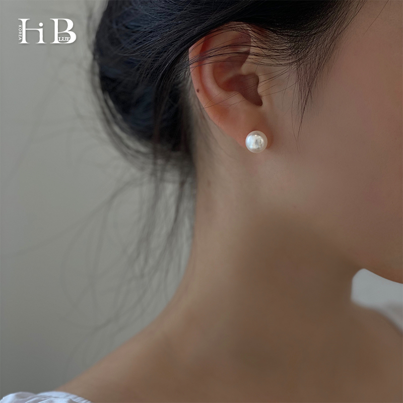 French pearl earrings female summer Korean high-grade temperament small and exquisite ear pin earrings 2022 new trend