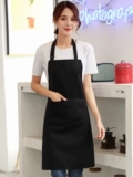 Белый водонепроницаемый рабочий кофейный фартук подходит для мужчин и женщин, делается под заказ, с печатью вашего логотипа