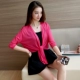 Mùa xuân và mùa thu ngắn khăn choàng nhỏ nữ mùa hè áo chống nắng quần áo đan áo len mỏng phần bên ngoài vest