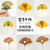 Hand-painted Ginkgo Leaf Paintings Bookmark Tourism Memorabilia Birthday Abroad Exhibition Students Gift Personality Customised Gingko Leaves