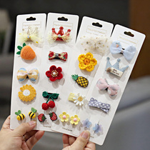 Ishikawa Impression Baby Hair Adorned Head Flower Baby Sweat Hair Clip Not Hurt Hair Girl Hair Clip Small Clip Leather Fascia Head Rope