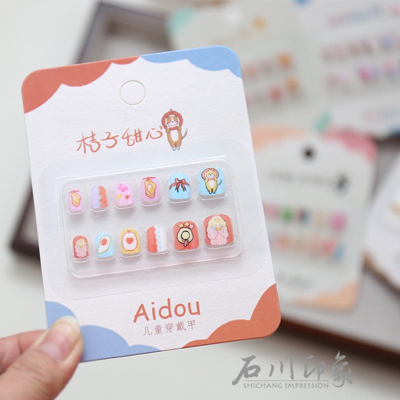 Children's Wearable Nails Are Non-Toxic, Odorless, Cute, Wearable Nails, Cartoon Animation Nail Art, Nail Pieces, Finished Nail Pieces Children's Wearable Nails Are Non-Toxic, Odorless, Cute, Wearable Nails, Cartoon Animation Nail Art, Nail Pieces, Finished Nail Pieces