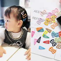 Childrens hair accessories simple bbclip girl broken hair clip Matt candy color INS Wind baby small hairpin girl