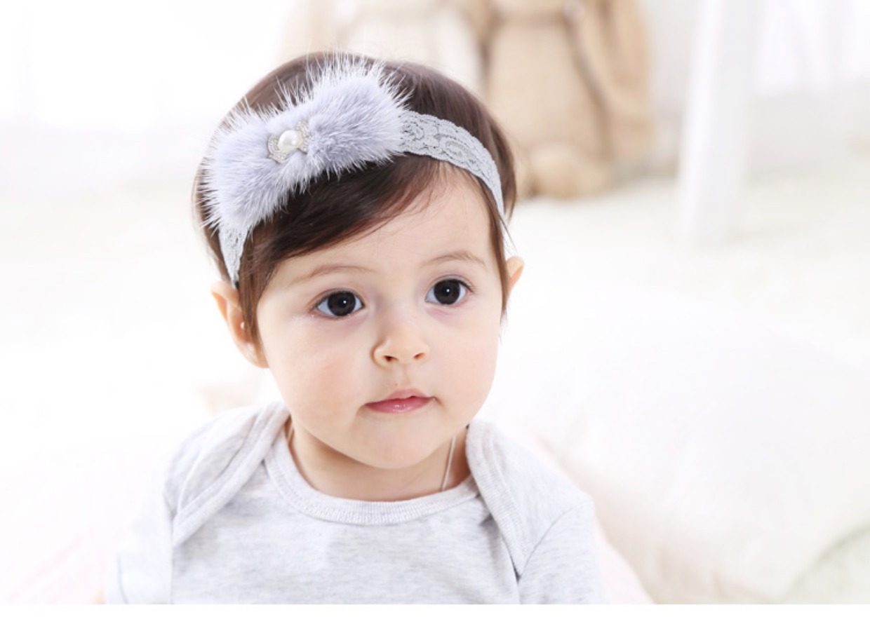 Ban nhạc tóc bé công chúa vương miện hoa tai thỏ nữ ban nhạc tóc bé sinh nhật vương miện phụ kiện tóc bé trâm cài tóc đơn giản