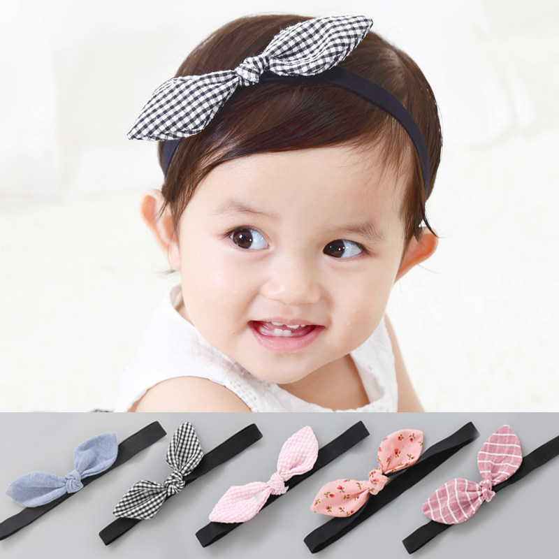 Baby hair with cute pointed butterfly knot small ear baby hair with children hair accessories Ishikawa impression