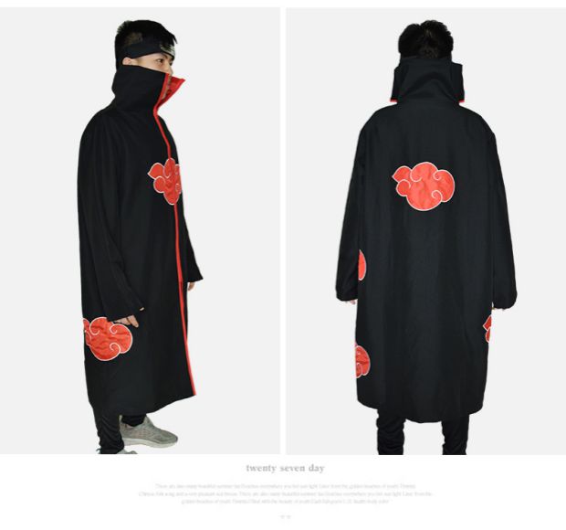 Trang phục Halloween Naruto Cosplay trang phục Xiao tổ chức quần áo đại bàng tổ chức áo choàng mây đỏ - Cosplay mon cosplay