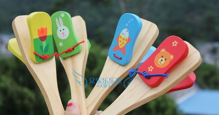 Nhạc cụ gõ Orff xuất khẩu sang Đức em bé cầm nhẫn bắn rắn bằng gỗ đúc đồ chơi nhạc cho trẻ em bộ nhạc cụ cho bé yêu