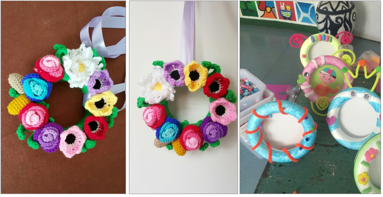 Trường mẫu giáo Yuhuang DIY Art Handmade Vật liệu sáng tạo Bọt Circle Circle 5 Pack thế giới đồ chơi